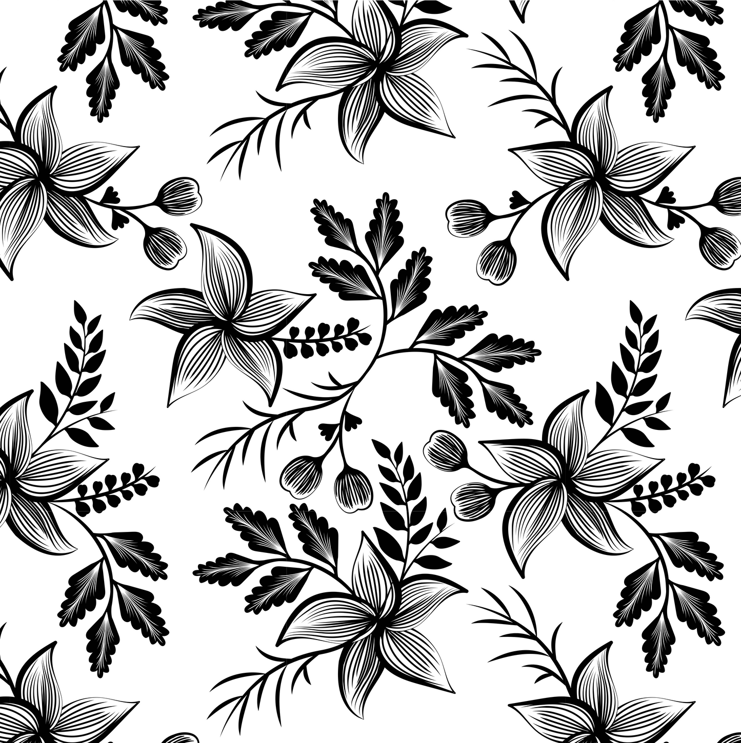 Flora Black & White