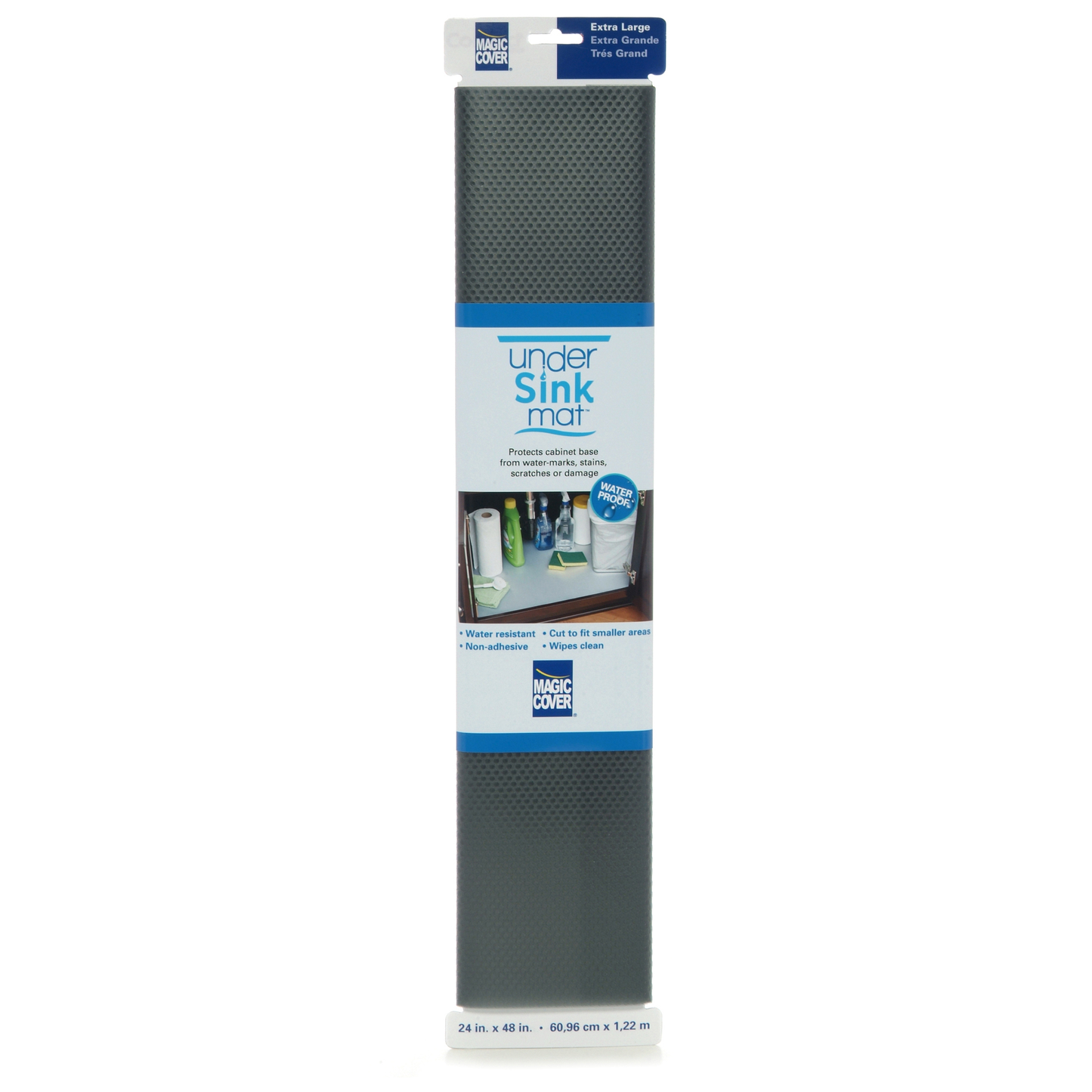 Under Sink Mat Dots Graphite