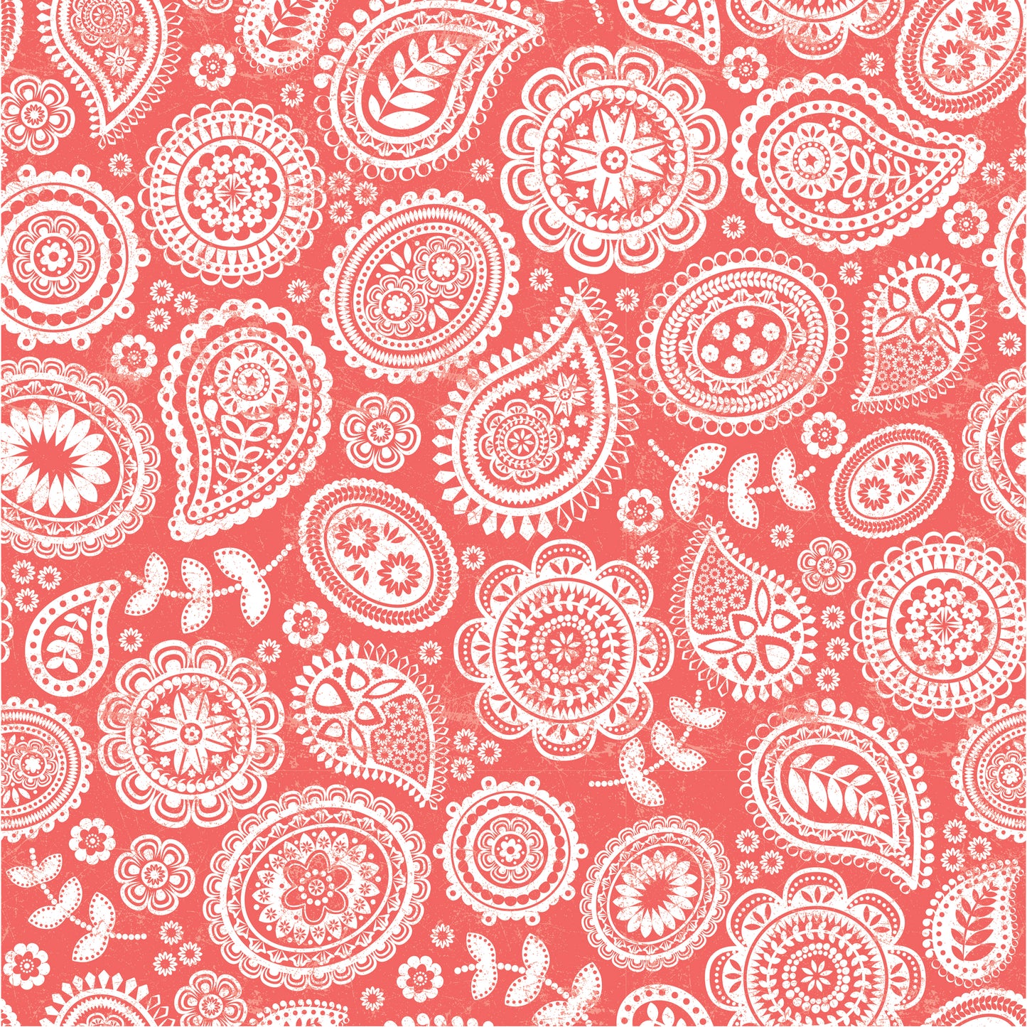 Paisley Coral Pink