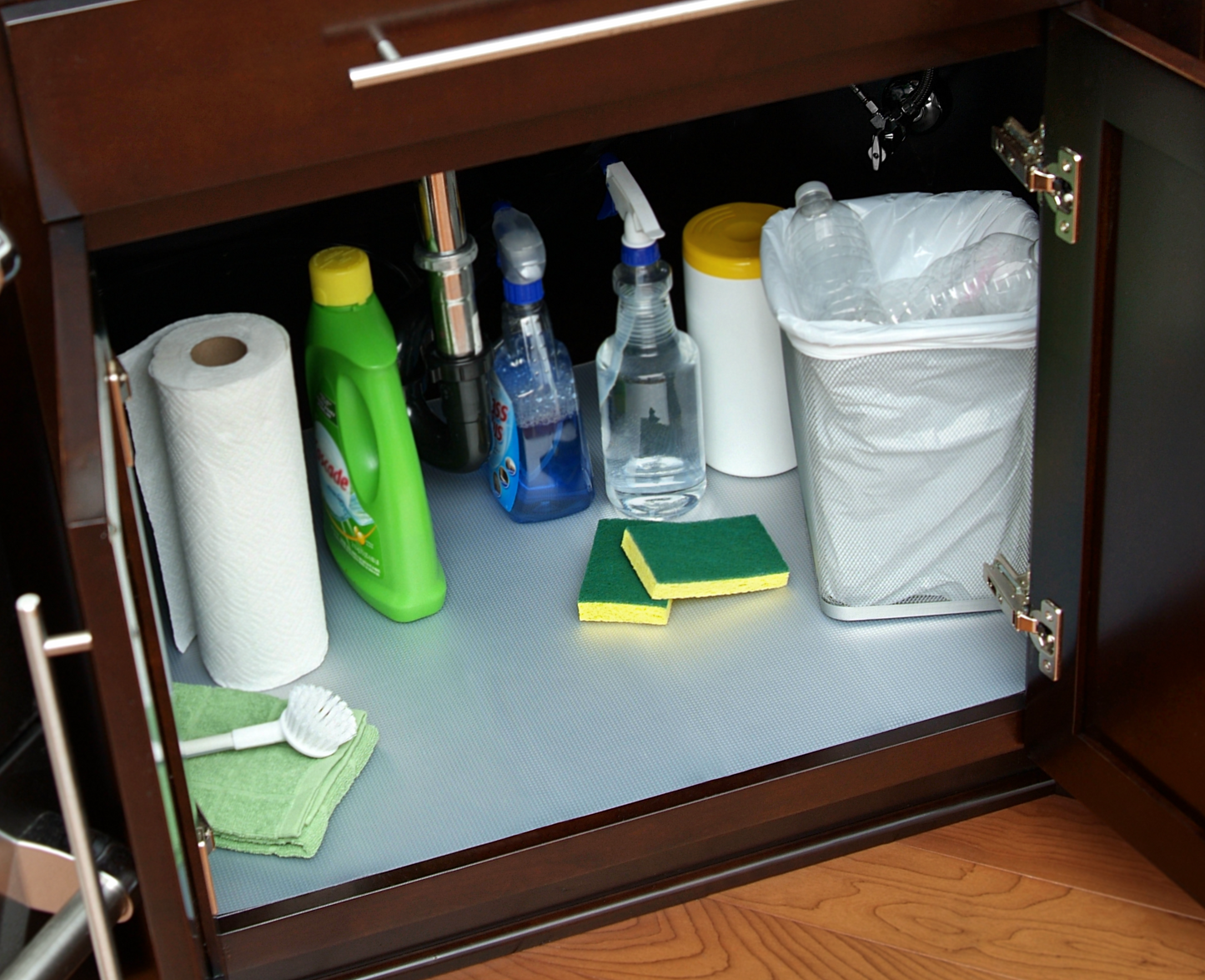 Under Sink Mat Dots Clear